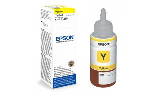 Epson T6644 (C13T66444A) Ink Refill Bottle, Yellow
