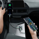 Baseus Car Charger Bluetooth FM Transmitter Enjoy Car with LED display Wireless U+U+3,5mm audio+TF M
