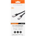 Vivanco võrgukaabel CAT 6 2m, must (45316)