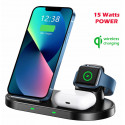 Swissten Wireless Charger 3in1 Stand 15W