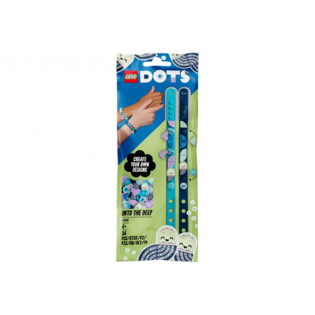 41942 LEGO® DOTS Dziļi dzelmē — rokassprādzes ar piekariņiem