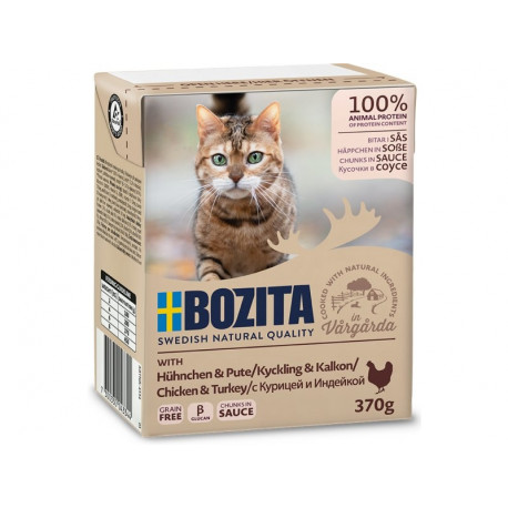 Bozita kassikonserv kana-ja kalkuni tükid kastmes 6x370g