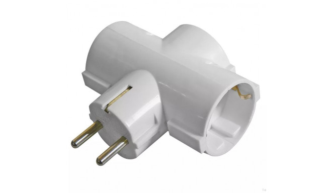 AC splitter Uni-Schuko plug, - x 3 Schuko socket