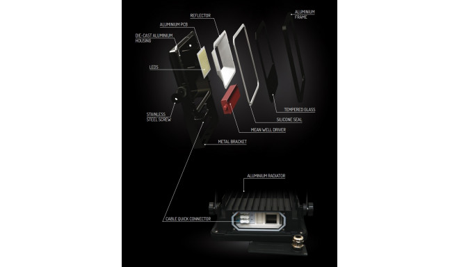 Светодиодный прожектор 16W 1670lm 4000K, PROJECT, LED line