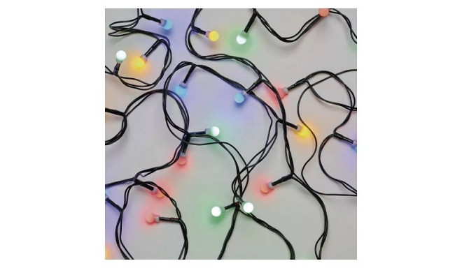 LED garland SMALL BALLS, 230Vac, 20m, 200 x LED, multicolor, timer, EMOS