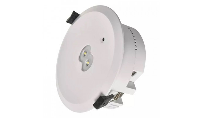 Emergency downlight 230V 3W 240lm 3h IP20 recessed, EMOS