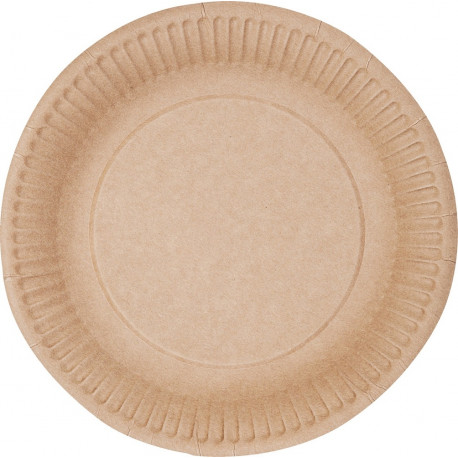 Papptaldrik ABCPAK, pruun, D-23cm, 50tk/pakis (2 tk)