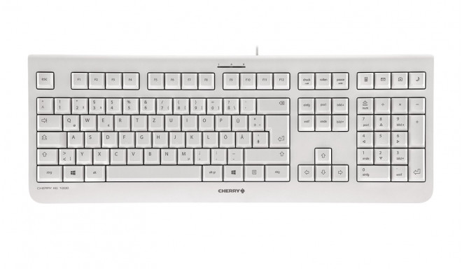 Cherry klaviatuur KC 1000 USB DE, valge