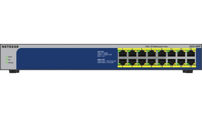 Netgear GS516PP, switch