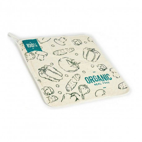 Kitchen Cloth Kinvara 1220 Organic White Green 50 x 0,3 x 50 cm