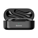 Baseus Earphone Bluetooth Encok W07 True Wireless Dual Mic BT 5.0 TWS Black (NGW07-01)