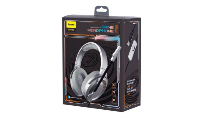 Baseus Headphone Wireless GAMO D05 Immersive Virtual 3D Game headphone (PC) Gray (NGD05-0A)