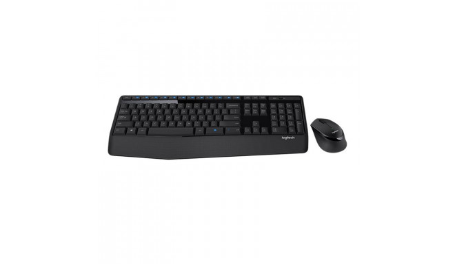 Logitech MK345, US, must - Juhtmevaba klaviatuur + hiir