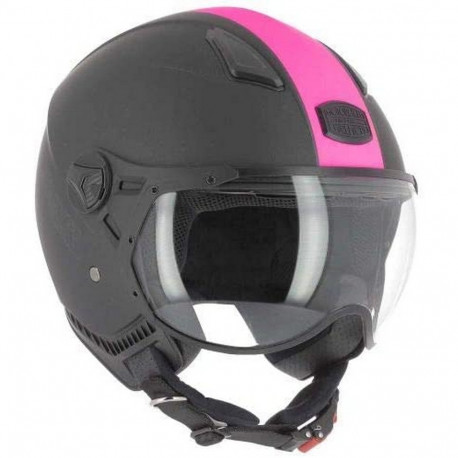 Шлем ASTONE HELMETS KSR-2 Черный/Розовый (Размер 53-54)