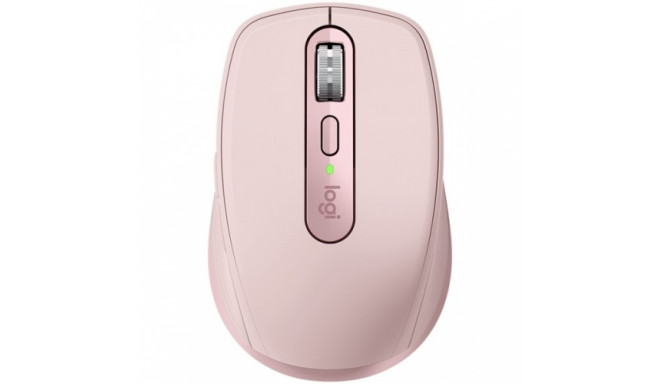 Logitech MX Anywhere 3 Wireless Mouse, RF Wireless + Bluetooth, 4000 DPI, Rose