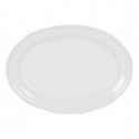 Serving Platter Feuille Oval Porcelain White (28 x 20,5 cm)