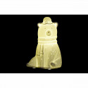 Galda lampa DKD Home Decor Balts Porcelāns 25W 220 V LED Lācis (17 x 12 x 23 cm)