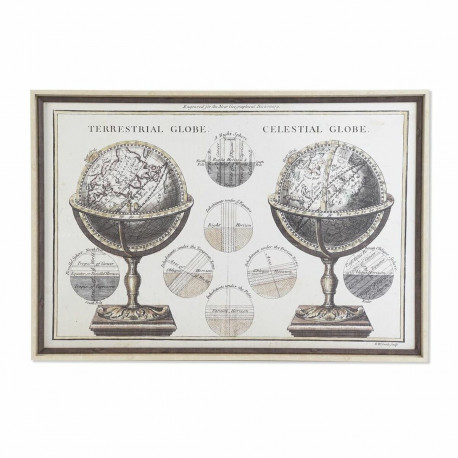 Maal DKD Home Decor Maailmakaart (95 x 3 x 65 cm)