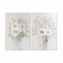 Glezna DKD Home Decor Vāze Shabby Chic (80 x 3 x 120 cm) (2 gb.)