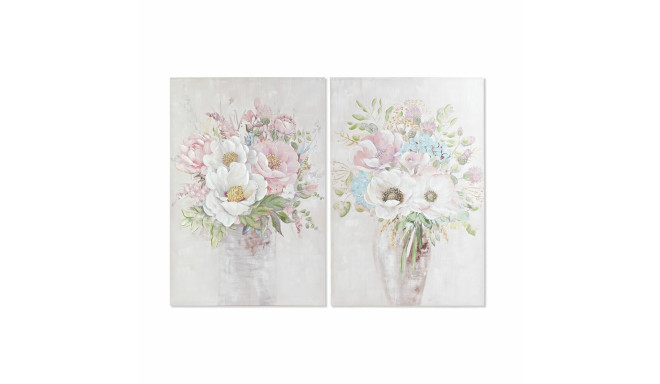 Картина DKD Home Decor Ваза для цветов 80 x 3 x 120 cm Shabby Chic (2 штук)