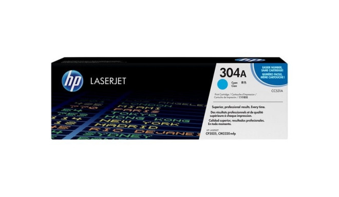 HP 304A (CC531A) Toner Cartridge, Cyan