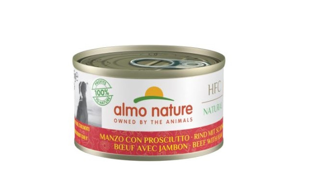 ALMO Nature HFC NATURAL beef and ham - wet dog food - 95 g