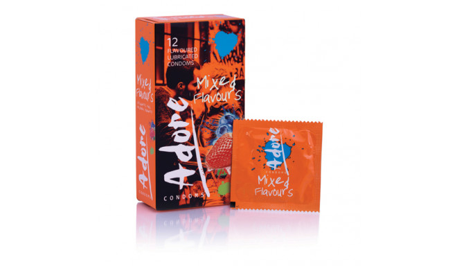 Adore Flavours Condoms - 12 Condoms