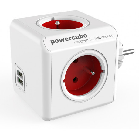 Allocacoc harupistik PowerCube Original USB, punane