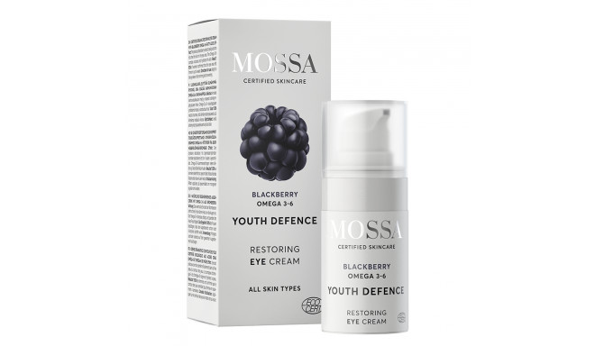 MOSSA YOUTH DEFENCE CREMA DE OJOS BLACKBERRY OMEGA 3-6 TODO TIPO DE PIEL 15ML