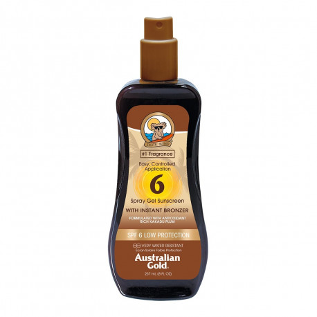 AUSTRALIAN GOLD BRONZER SPRAY GEL SPF6 237ML VAPORIZADOR