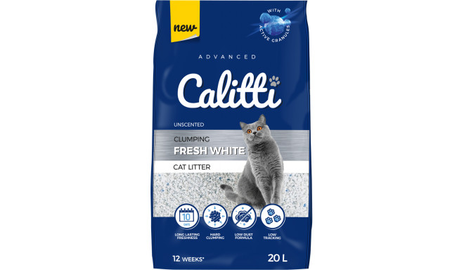 Calitti Fresh White - bentonite litter - 20 l
