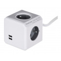 Allocacoc pikendusjuhe PowerCube Extended 4-pesa USB E FR 3m