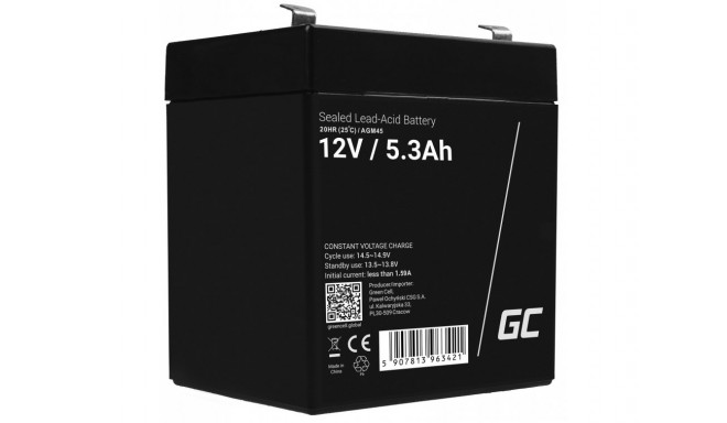 Green Cell AGM45 UPS battery Sealed Lead Acid (VRLA) 12 V 5,3 Ah