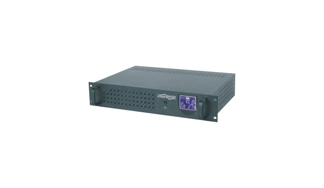 Gembird UPS rack 19'' 3.4U 1500VA, 4xIEC 230V väljund, IEC14 sisend, RJ11, USB, LCD line-interactive