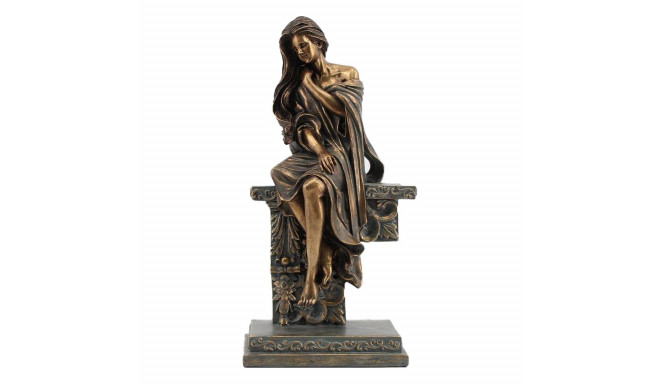 Decorative Figure DKD Home Decor 17 x 11 x 32,50 cm Lady Copper