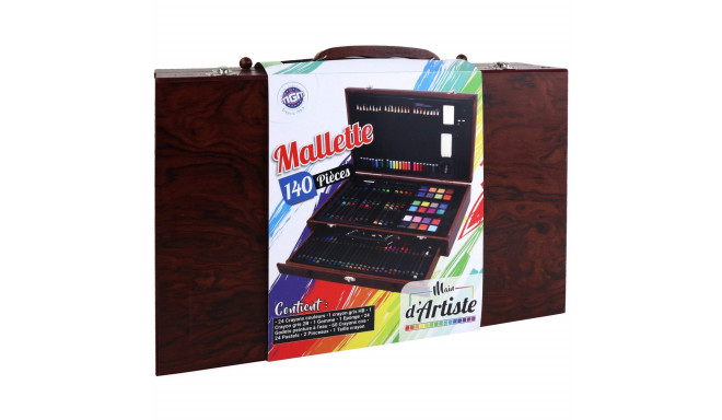 Painting set MGM Artist's Hand Briefcase Wood 140 Pieces