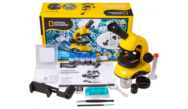 Microscope-Set for Student National Geographic Biolux 40x-800x