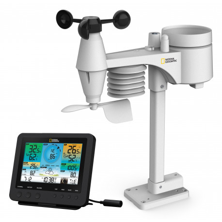 Weather Center with 7in1 Sensor, WIFI, Colour, NATIONAL GEOGRAPHIC