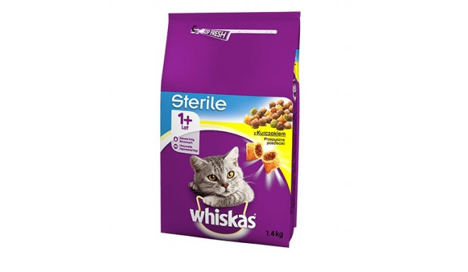 ‎Whiskas 5900951259180 cats dry food 1.4 kg Adult Chicken