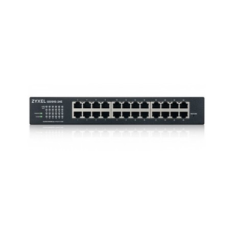 ZYXEL GS1915-24E, 24-PORT GBE SMART SWITCH, HYBRID MODE, STANDALONE OR NEBULAFLEX CLOUD, RACKMOUNT, 