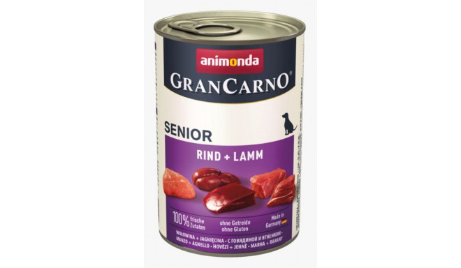 ANIMONDA GranCarno Senior Beef with lamb - wet dog food - 400g