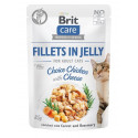 BRIT Care Fillets in Jelly chicken and cheese - wet cat food - 85 g