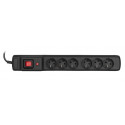 Activejet COMBO 6GN 3M black power strip with cord