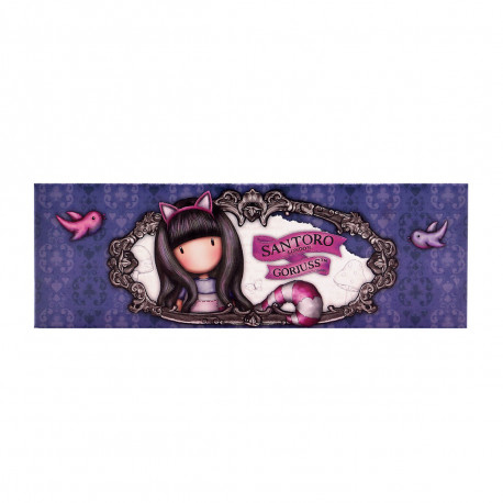 Reisikott Gorjuss Cheshire cat Kast Lilla (20.2 x 4 x 7 cm)