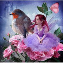 Diamond mosaic - Thumbelina with swall