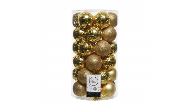 Christmas Baubles Decoris Gold Golden 37 Pieces