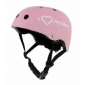 Kask M dla dzieci 3-7 lat z lampką LED różowy