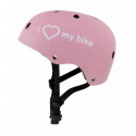Kask M dla dzieci 3-7 lat z lampką LED różowy