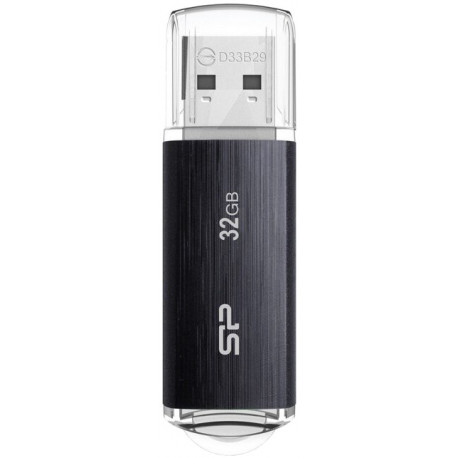 Silicon Power mälupulk 32GB Blaze B02 USB 3.2, must