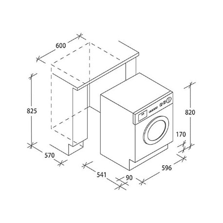 Стандартная высота стиральной машины под столешницу